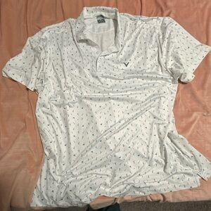 Callaway Opti-Dry 2X Martini Glass Print Performance Polo